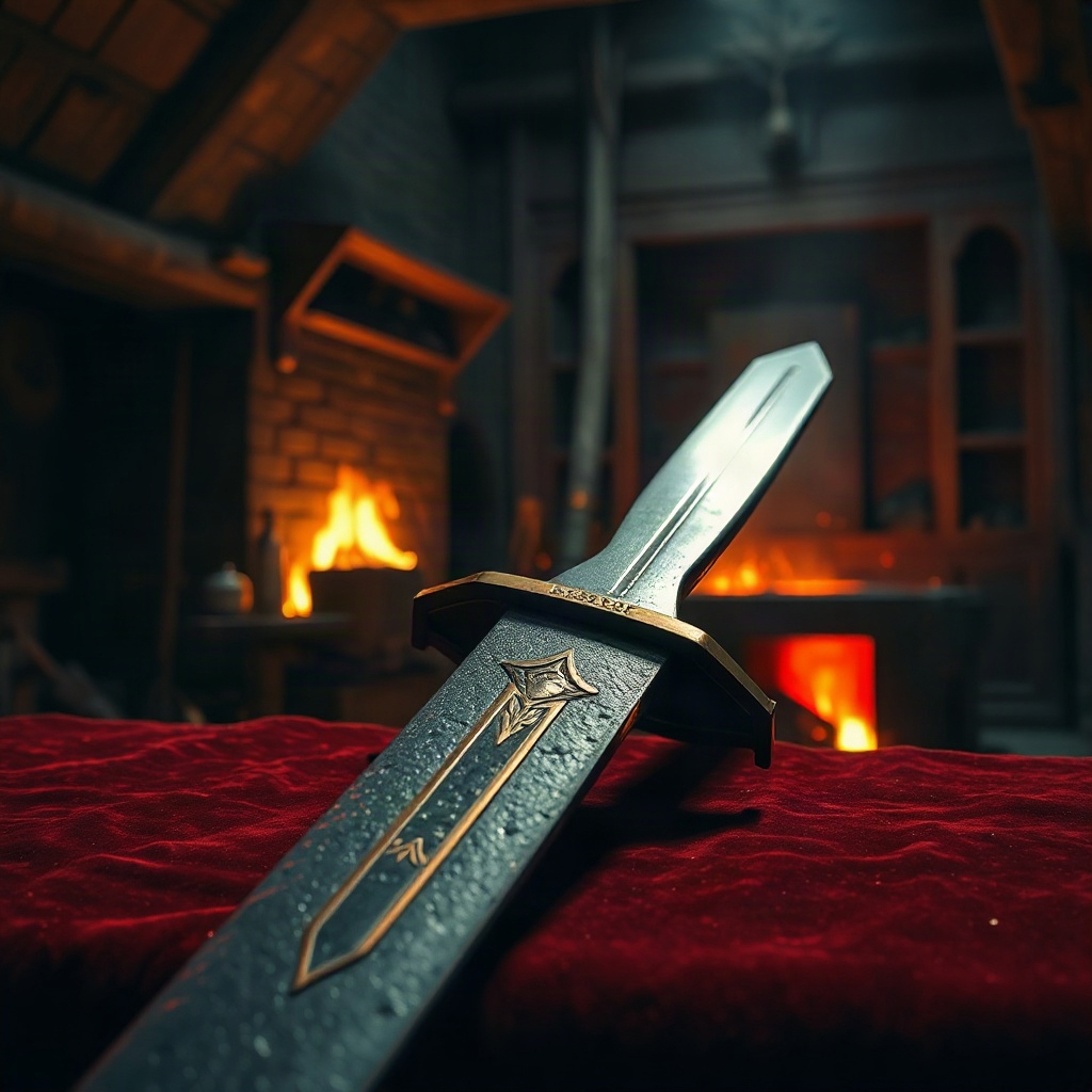 Forged blade in the armory